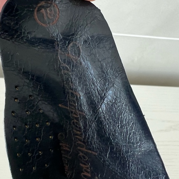 Baby Boy Leather Dark Navy Little Shoes. Size 18. NEW - Picture 8 of 8